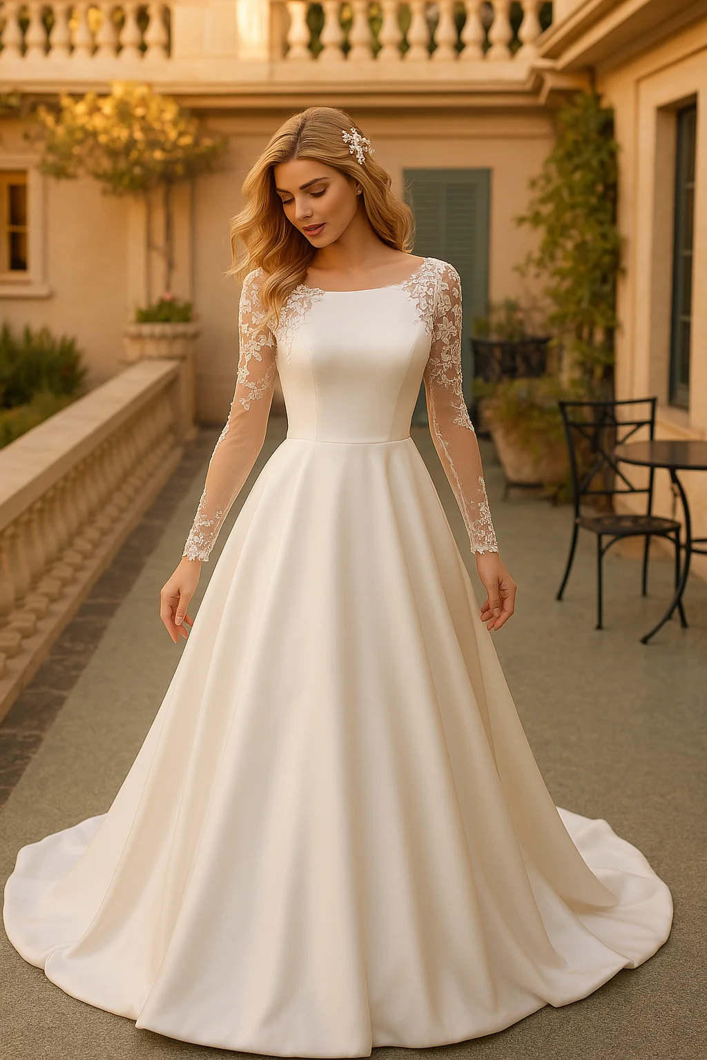 minimal wedding dress