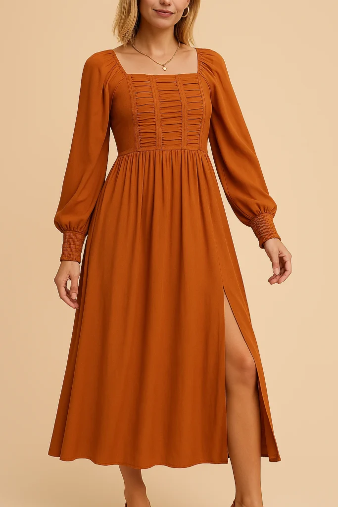 Burnt Orange Bridesmaid Dresses