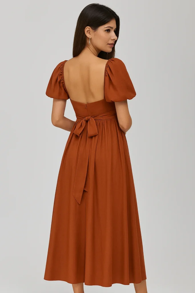 Burnt Orange Bridesmaid Dresses