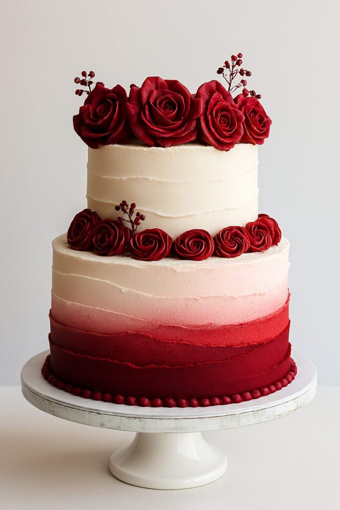 Red Wedding Cake