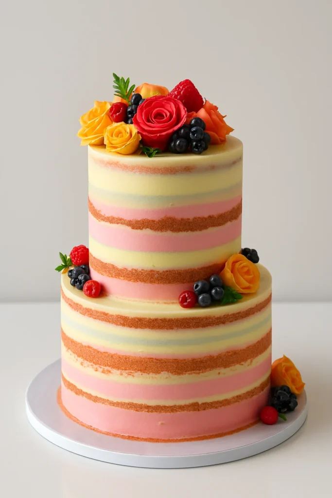 Ombre Wedding Cake