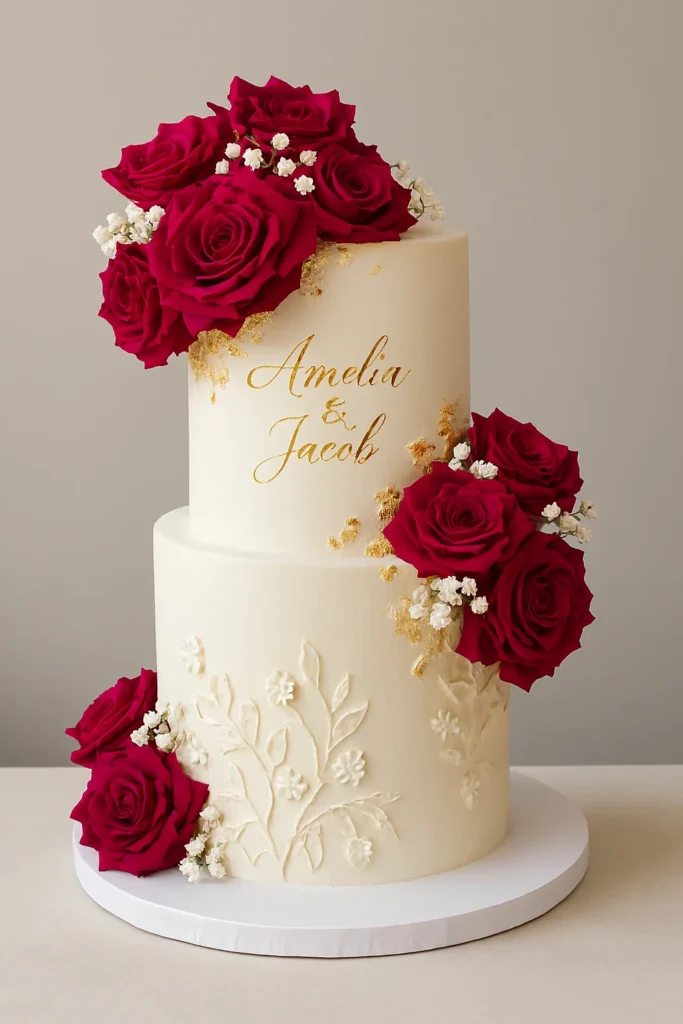 Red Wedding Cake