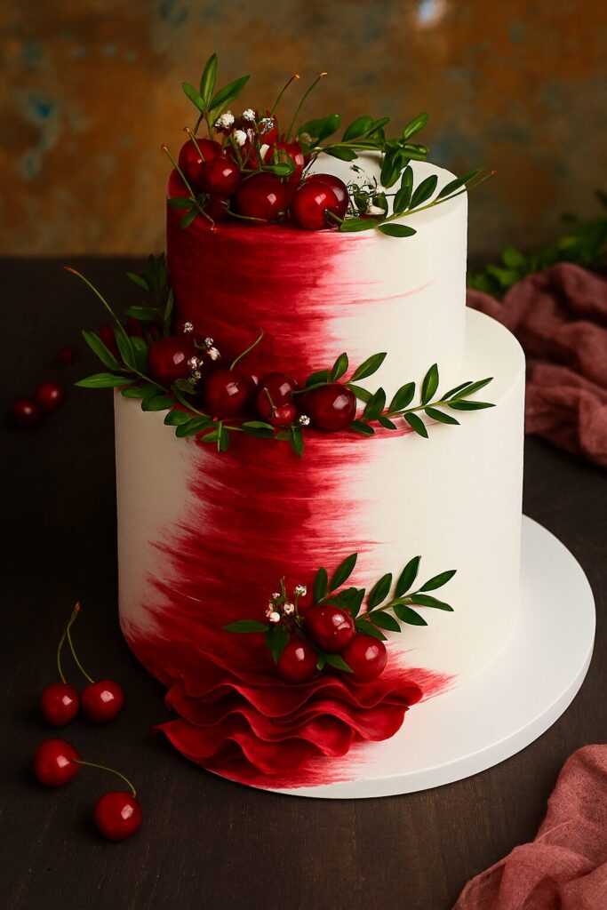 Red Wedding Cake