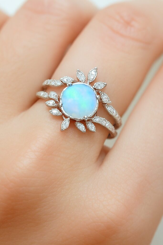 Opal Wedding Ring