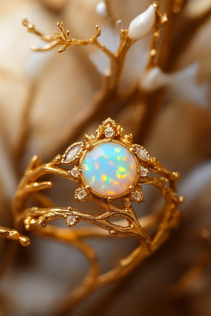 Opal Wedding Ring