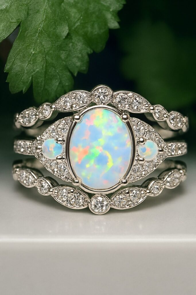 Opal Wedding Ring