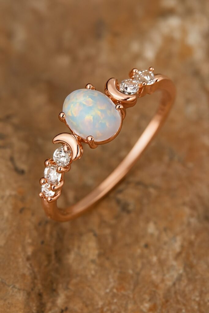 Opal Wedding Ring