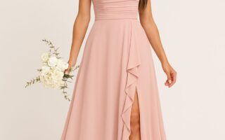 Wedding attire for bridesmaid with timeless charm
