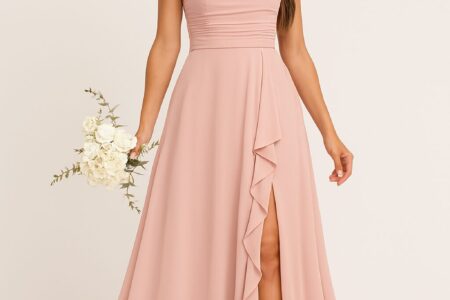 Wedding attire for bridesmaid with timeless charm