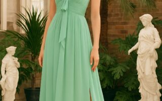 Stylish bridesmaid look for wedding event