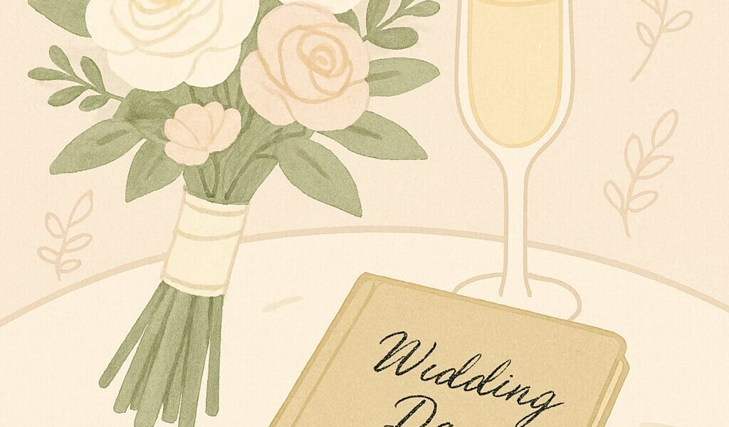 wedding day notes illustration