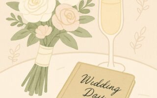 wedding day notes illustration