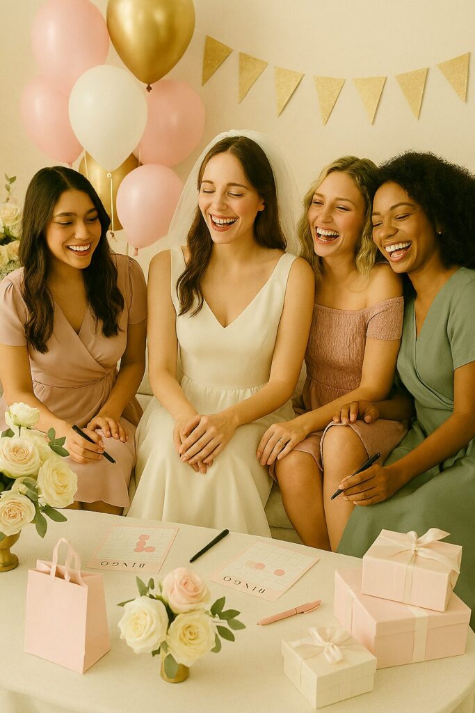 Group of bridesmaids.