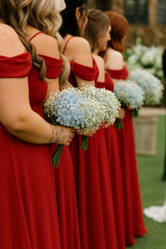 Group of bridesmaids.