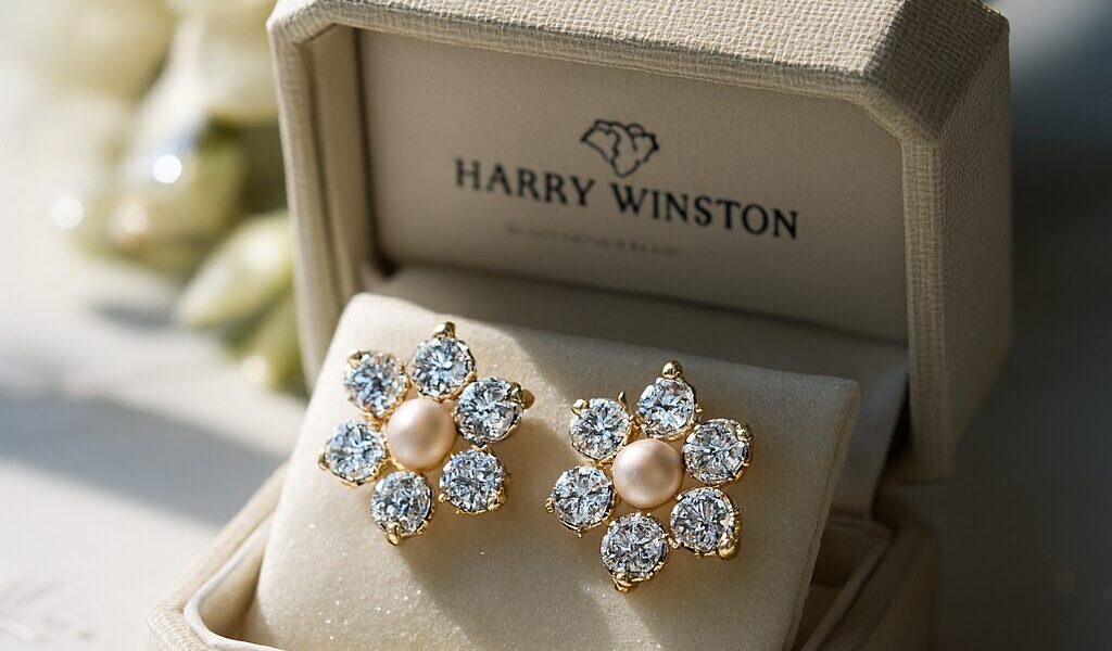 Elegant bridal wedding earrings for brides