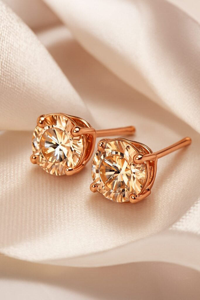 Elegant bridal wedding earrings for brides
