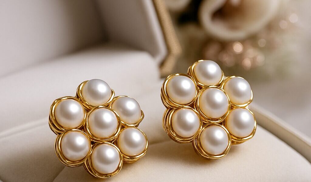 Elegant bridal wedding earrings for brides