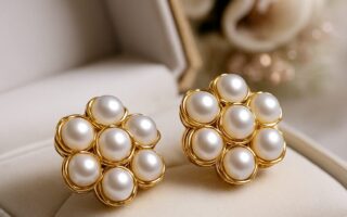 Elegant bridal wedding earrings for brides