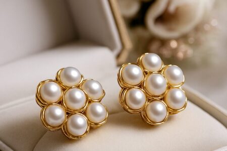 Elegant bridal wedding earrings for brides