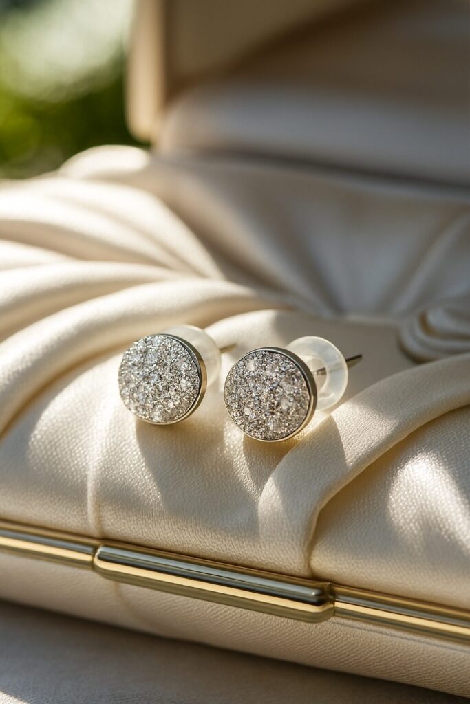 Elegant bridal wedding earrings for brides