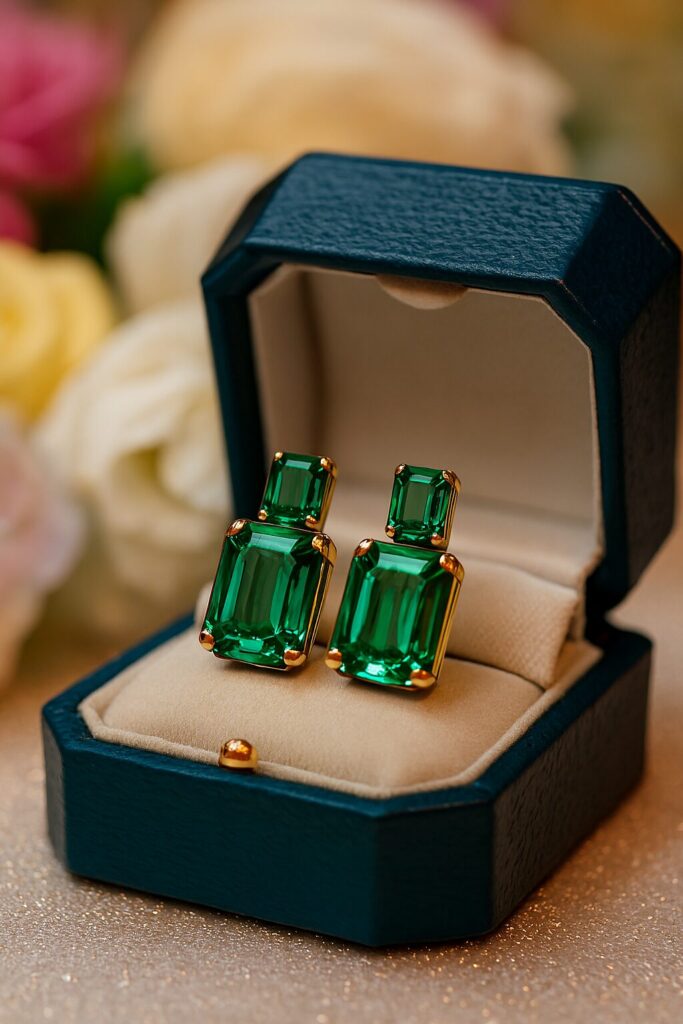 Elegant bridal wedding earrings for brides