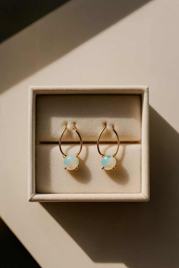 Elegant bridal wedding earrings for brides