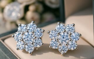 Elegant bridal wedding earrings for brides