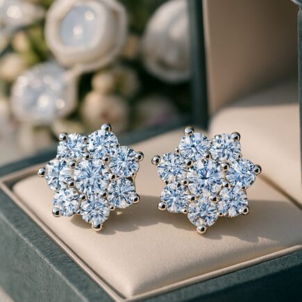 Elegant bridal wedding earrings for brides