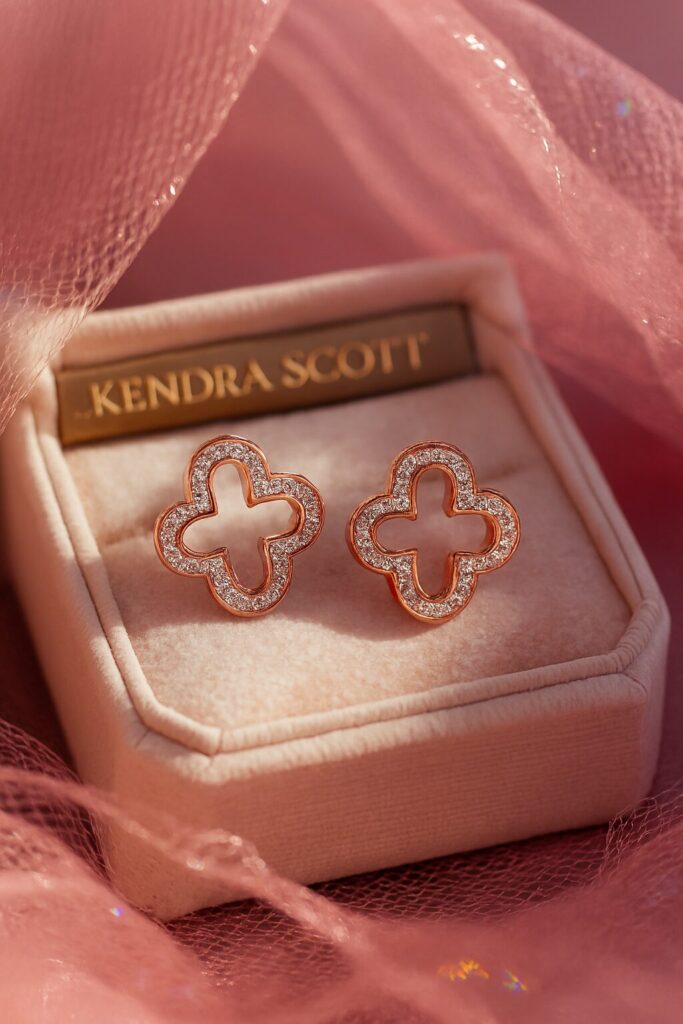 Elegant bridal wedding earrings for brides