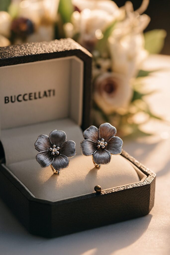 Elegant bridal wedding earrings for brides