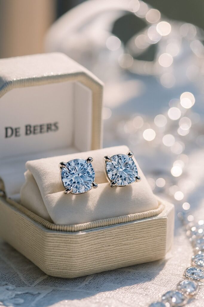 Elegant bridal wedding earrings for brides