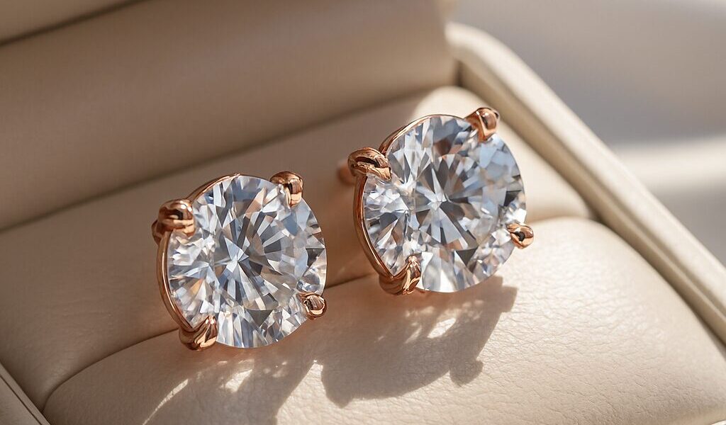 Elegant bridal wedding earrings for brides