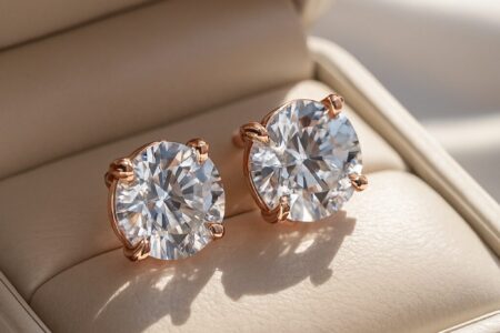 Elegant bridal wedding earrings for brides