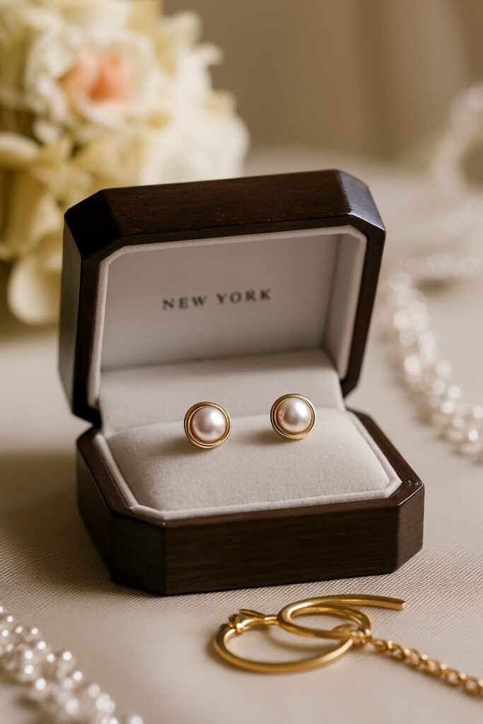 Elegant bridal wedding earrings for brides