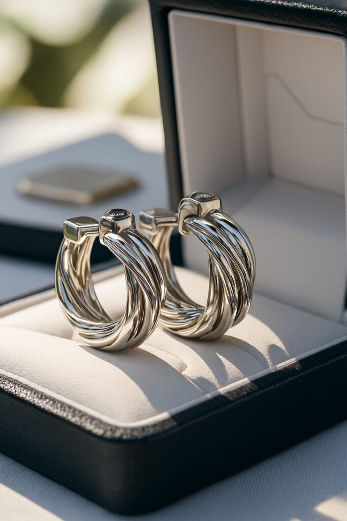 Elegant bridal wedding earrings for brides