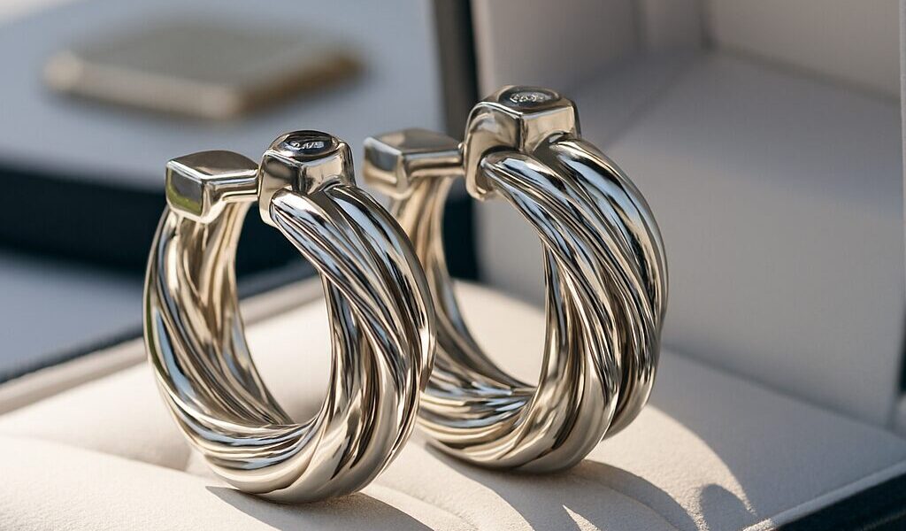 Elegant bridal wedding earrings for brides