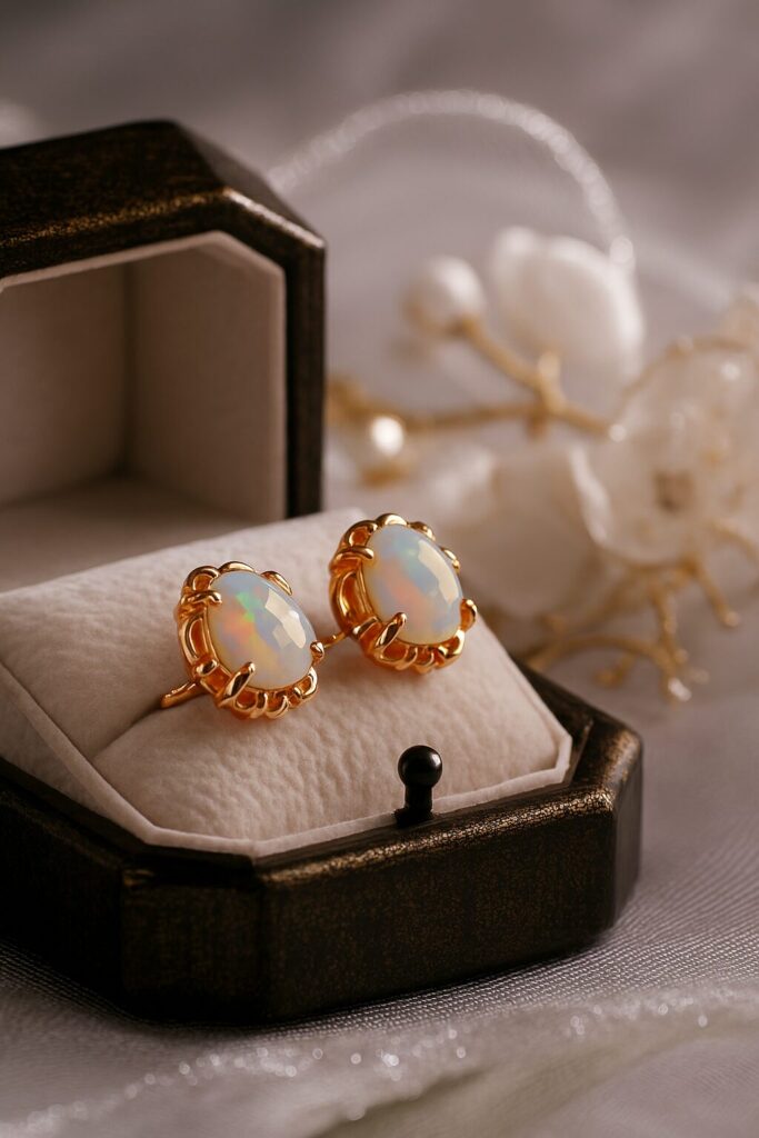 Elegant bridal wedding earrings for brides