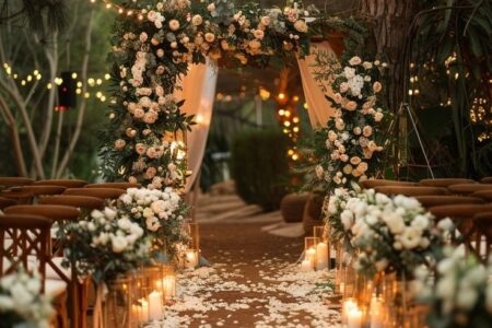 Beautiful wedding celebration on a budget