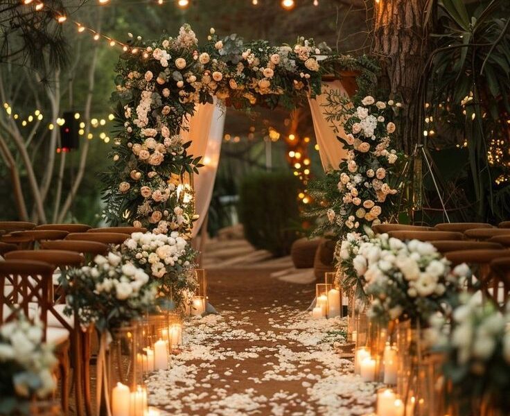 Beautiful wedding celebration on a budget