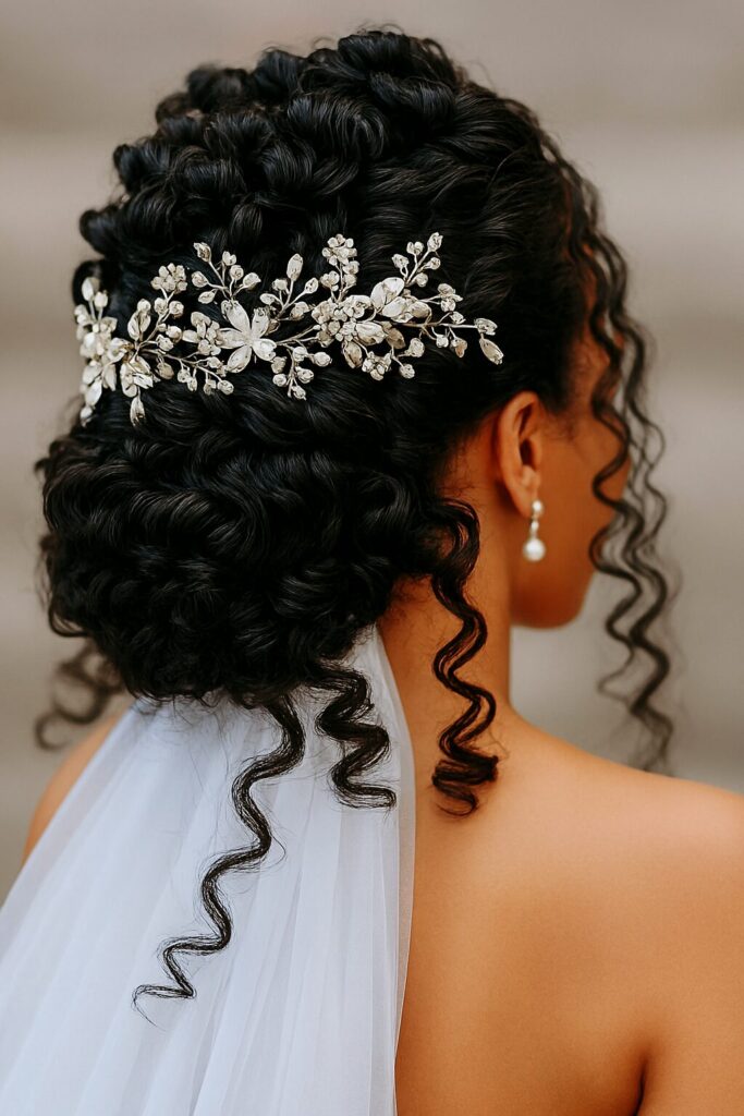 Beautiful bridal hairstyle
