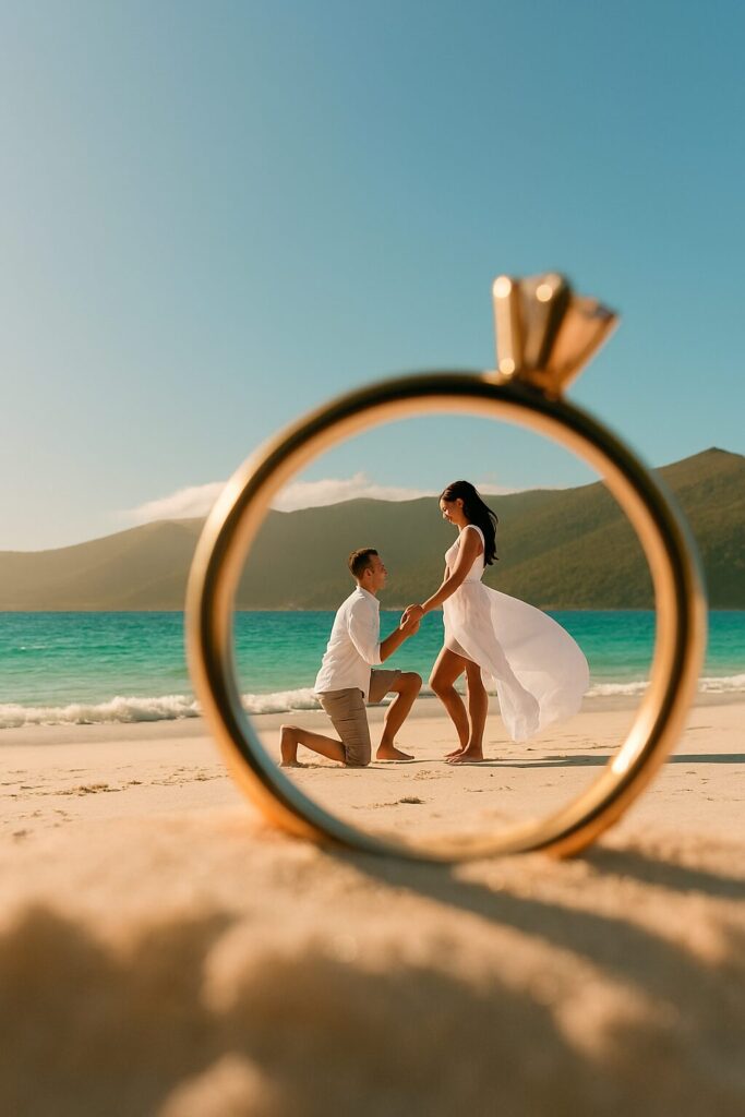 Beautiful beach wedding setup with elegant details