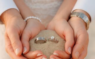 Beautiful beach wedding setup with elegant details