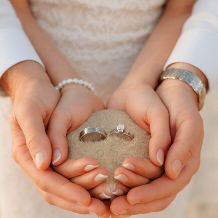 Beautiful beach wedding setup with elegant details