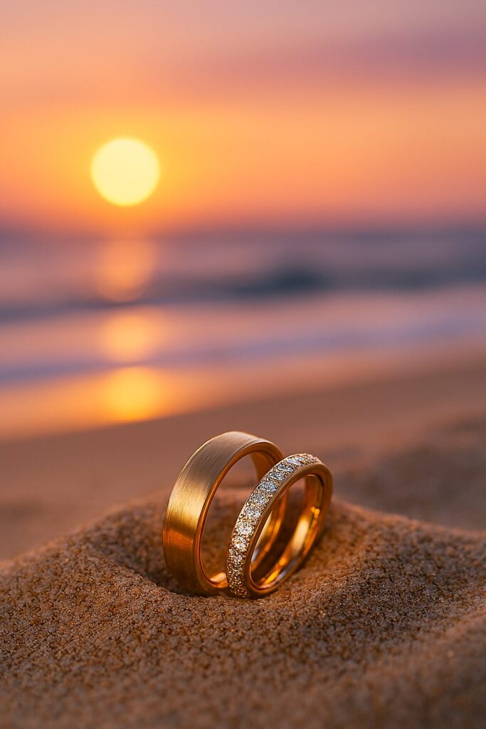 Beautiful beach wedding setup with elegant details