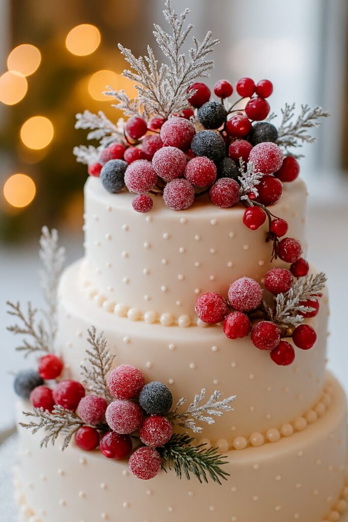 Magical Christmas wedding ceremony
