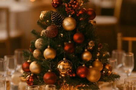 Magical Christmas wedding ceremony