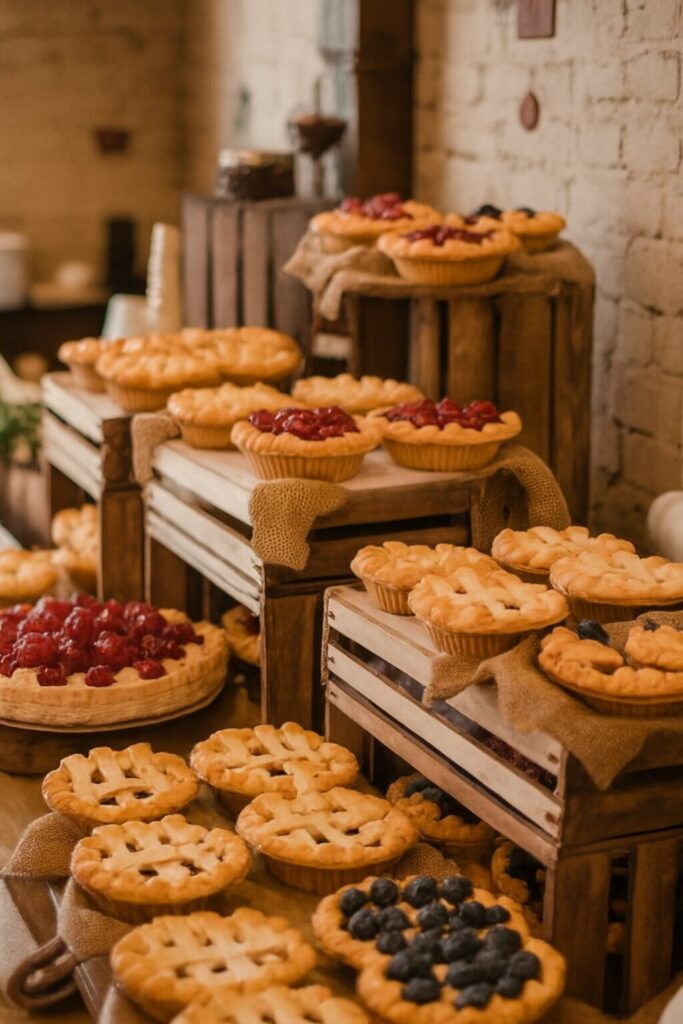 Delicious wedding dessert table