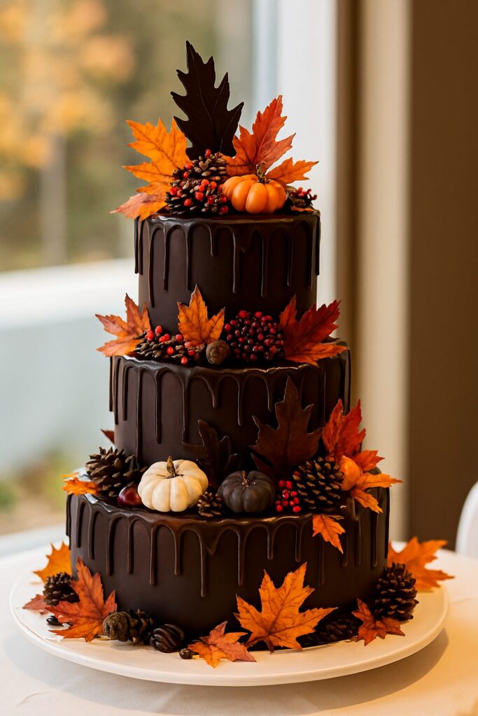Modern wedding cake with artistic design