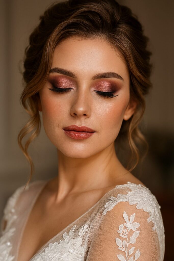 Beautiful bridal makeup look