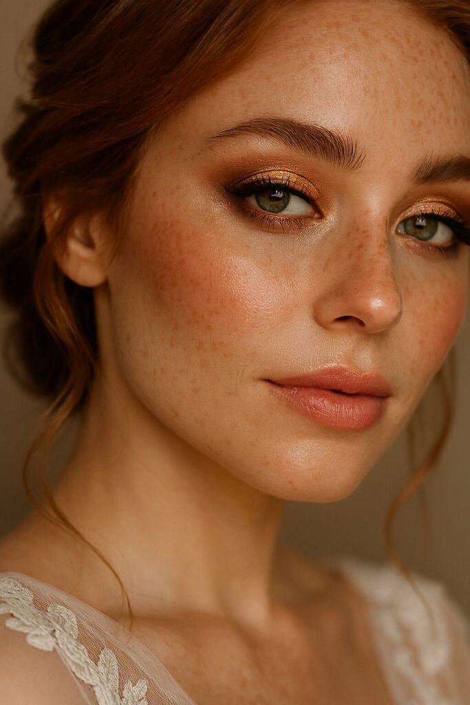 Beautiful bridal makeup look